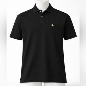 Brooks Brothers Black Polo with Gold Logo